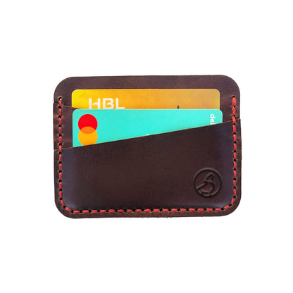 The Slimline: A Leather Cardholder Wallet - Coffee Color