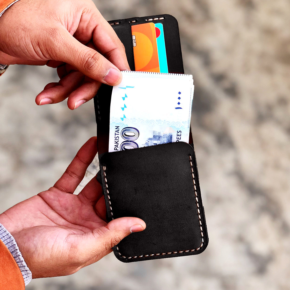 The Futuristic: A Leather Bifold Wallet