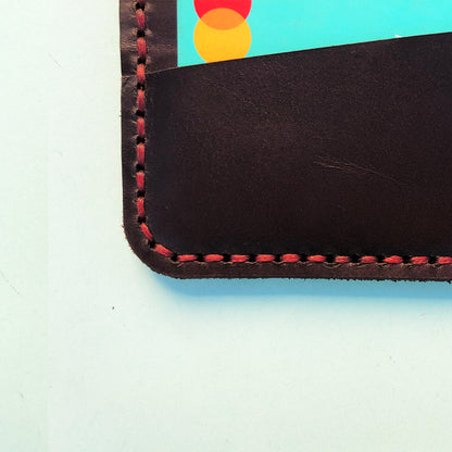 The Slimline: A Leather Cardholder Wallet - Coffee Color