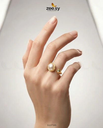Essential Riviera Gilded Pearl Ring