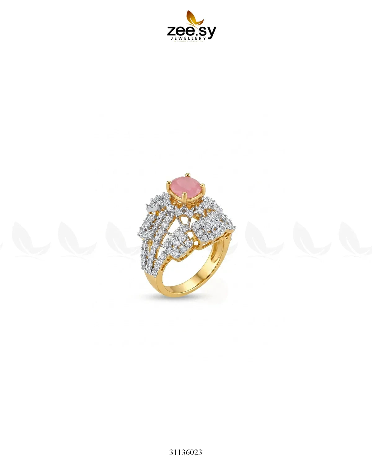 Flower Bold Stone Ring