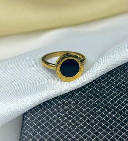 Golden Eclipse Ring