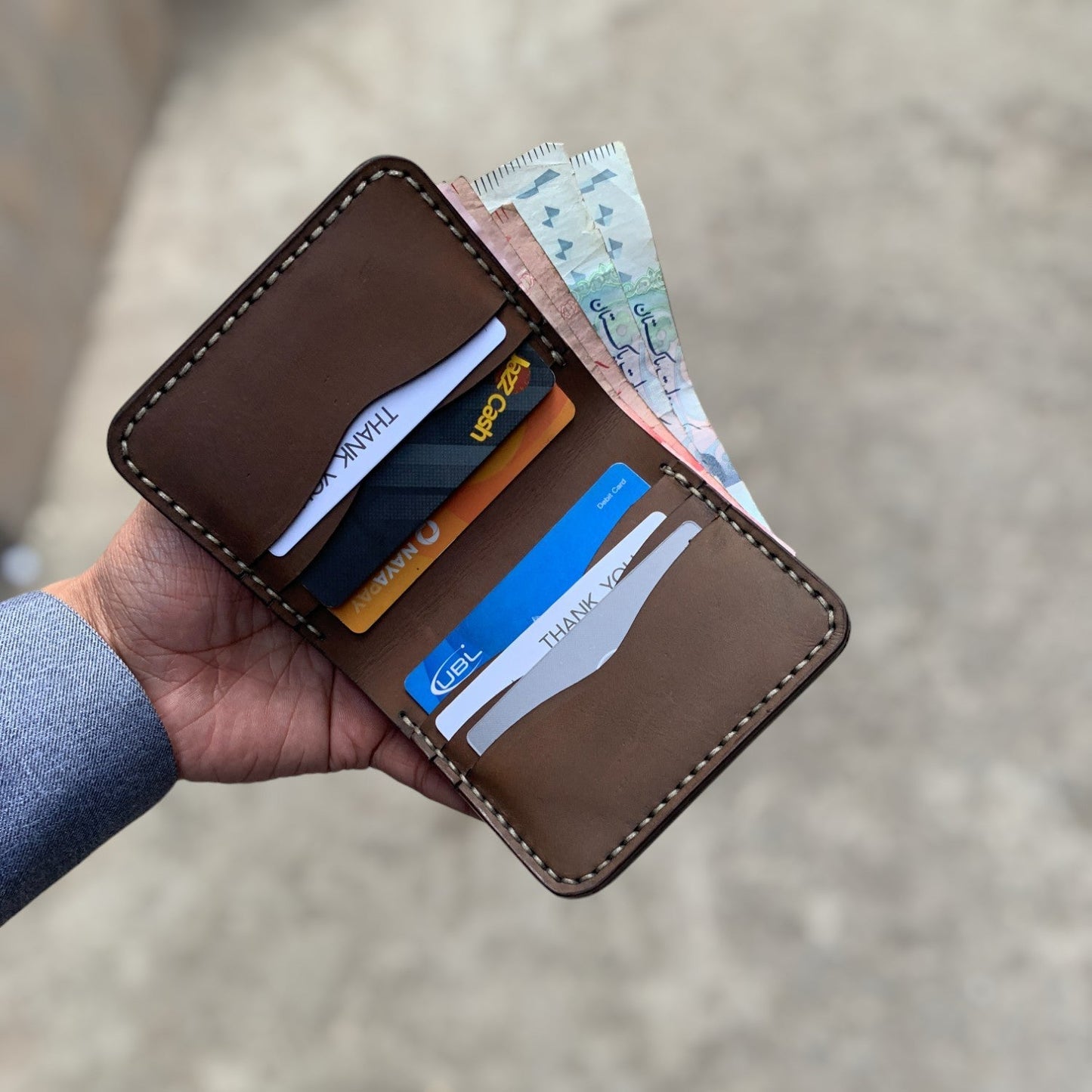 The Vertique - A Leather Cardholder Wallet