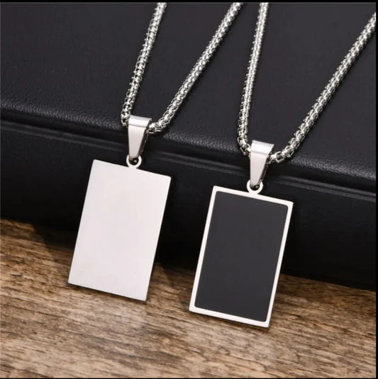 Black Diamond Locket- Pure Stainless Steel