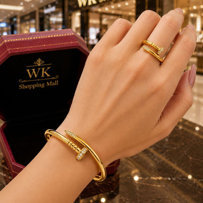 Car-tier Nail Armlet Set + Ring  AND FREE BOX