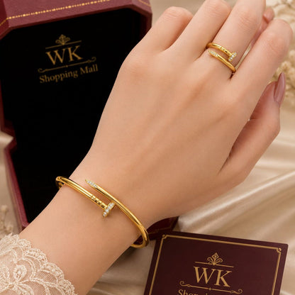 Car-tier Nail Armlet Set + Ring  AND FREE BOX